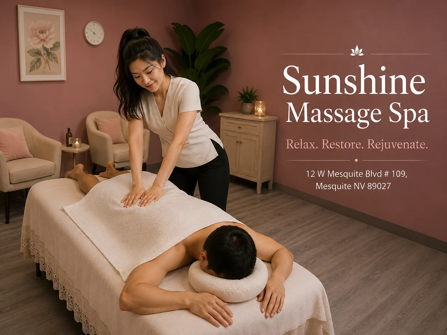 Aromatherapy Massage at Sunshine Massage Spa in Mesquite NV